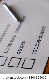 Voting ballots with multiple choices 