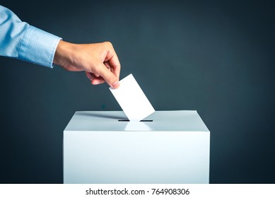 Voting box and election image - Shutterstock ID 764908306
