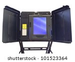 Voting Machine isolated on white