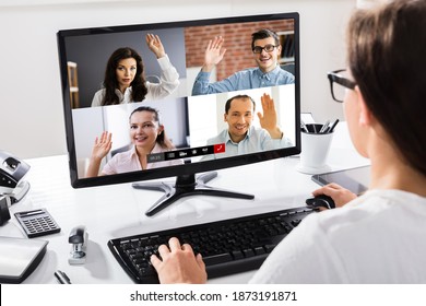 Voting Or Raise Hands For Questions In Video Conference Meeting