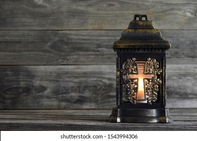 Votive candle. All Saints Day background