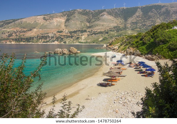 Vouti Beach Kefalonia Map Vouti Beach Kefalonia Island Greece Stock Photo 1478750264 | Shutterstock