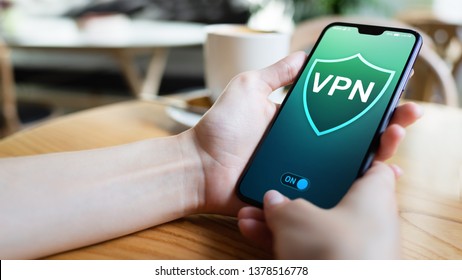 VPN virtual private network, anonymous and secure internet access. Technology concept.