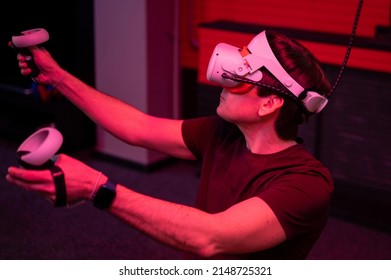 Vr Game Virtual Reality Man Gamer Stock Photo 2148725321 | Shutterstock