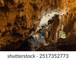 Vrelo cave inside view in Matka Canyon near Skopje town North Macedonia