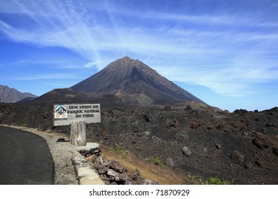 Vulcano Mount Fogo (Pico De Fogo),cape Verde, Africa