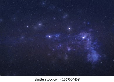 Vulpecula Constellation In Outer Space. Chanterelle Constellation Stars On The Night Sky. Elements Of This Image Were Furnished By NASA 