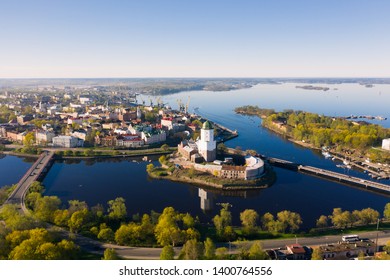 Vyborg City. View Of The Vyborg Castle.