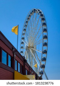 WA, Seattle, The Seattle Great Wheel, At Pier 57