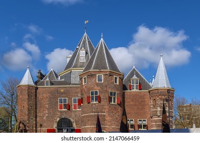 The Waag (weigh house) is a 15th-century building on Nieuwmarkt square in Amsterdam, Netherlands