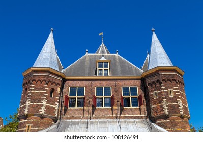 The Waag (weigh House) In Amsterdam, The Netherlands