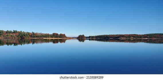 Wachusett Reservoir On A Calm Day