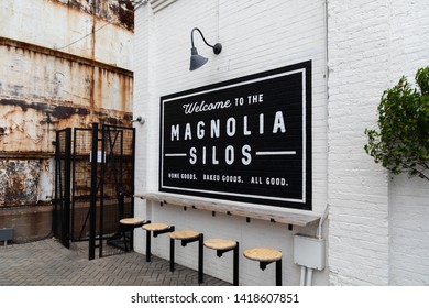 Waco, Texas - May 27, 2019 :Magnolia Silos Chip and Joanna Gaines