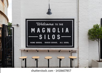 Waco, Texas - May 27, 2019 :Magnolia Silos Chip and Joanna Gaines