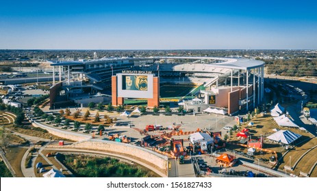 Waco, Texas - November 15, 2019:  McLane Stadium Prepares For College Gameday Ahead Of The 12th Ranked Baylor Football Team's Home Rivalry Game Against The Oklahoma Sooners.