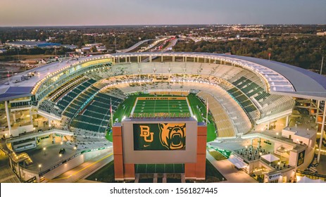 Waco, Texas - November 15, 2019:  McLane Stadium Prepares For College Gameday Ahead Of The 12th Ranked Baylor Football Team's Home Rivalry Game Against The Oklahoma Sooners.