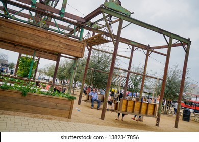 WACO, Texas / United States - April 1, 2019, Exterior Of Magnolia Market Owned By Chip And Joanna Gaines From The HGTV Show Fixer Upper