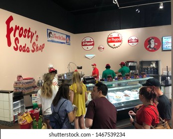 Waco, TX USA - July 20 2019: View of the historic Dr. Pepper Museum in Waco Texas