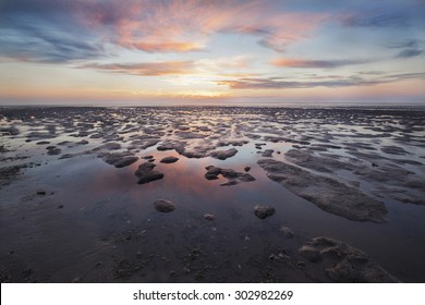 Wadden Sea At Twilight