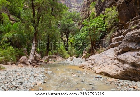Wadi Lajab in the Jazan region south west of Saudi Arabia 