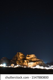 Wadi Rum Desert By Night In Jordan