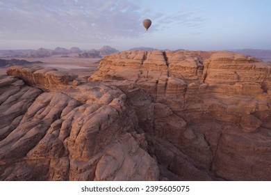 Wadi Rum lies in the far south of Jordan, and east of the Rift Valley.