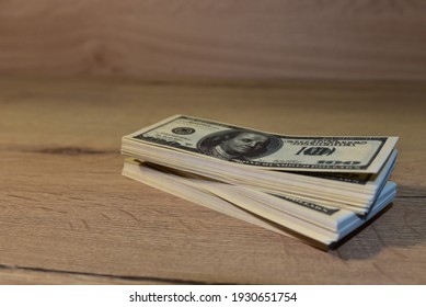 Wads Of Counterfeit Money On The Table