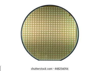 Wafer on white with clipping path