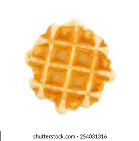 Waffle Isolated On White Background