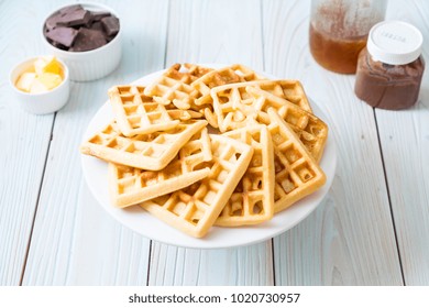 Waffle Stack On The Table