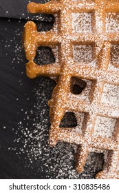 Waffles with sugar