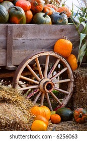 Wagon Full of Pumpkins