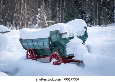 Wagon In The Snow