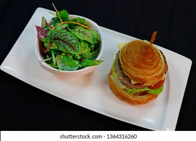 Wagyu Beef Burger With Croisant