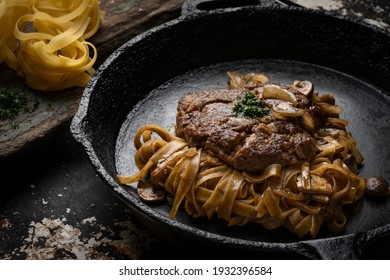 Wagyu Beef Burger Pasta Fettuccine   