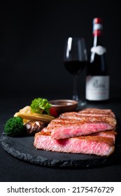 Wagyu Beef Steak Japan And Wine