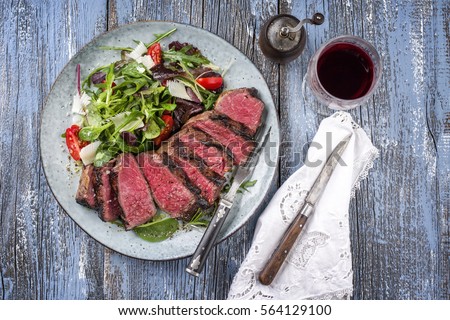 Wagyu Prime Rib Steak with Italien Salad