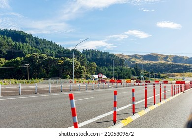 Waikanae, New Zealand - January 03, 2022: New Motorway Development Under Construction Next To State Highway 1 In New Zealand