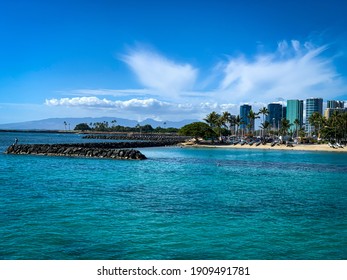 Waikiki beach at Hawaii, USA