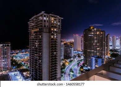 Waikiki Night City Scape From My Room