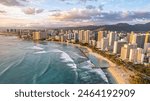 Waikiki Skyline at Sunset on Oahu