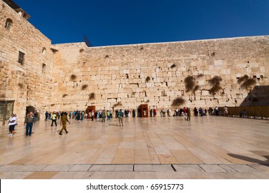 The Wailing Wall Of Jerusalem City