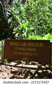 Wailua River State Park On Kauai Island In Hawaii