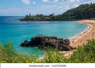 Waimea Bay In Haleiwa, Hawaii