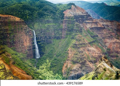 Waimea Canyon Kauai Hawaii Waterfall
