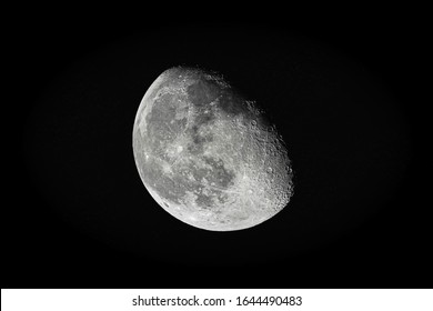 Waining Gibbous Moon With Stars