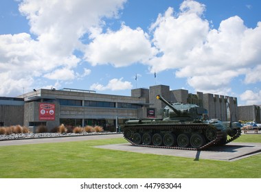 Waiouru, New Zealand - November 23rd 2013: Tank Outside The National Army Museum.  