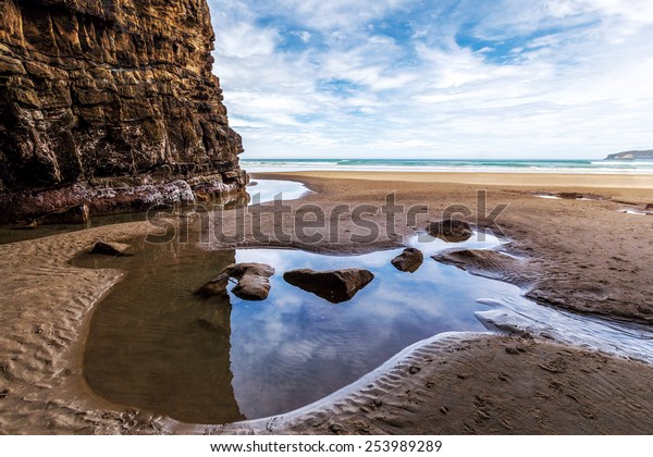 Waipati Beach Cathedral Cave Catlins South Stock Photo 253989289 ...