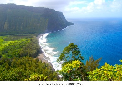 Waipio Valley Scenic View Big Island Hawaii