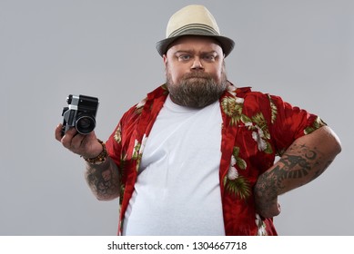 fat man hawaiian shirt